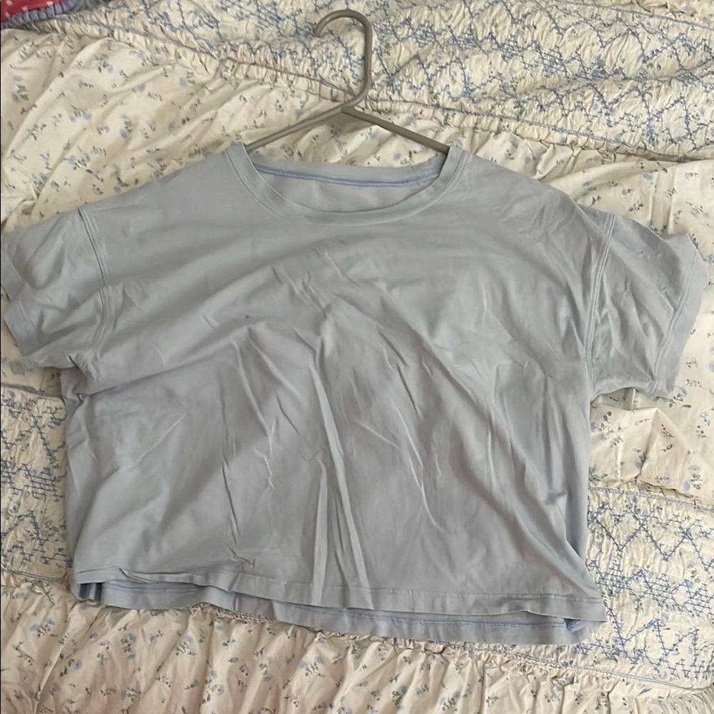 lululemon athletica Sky Blue Short Sleeve Tee